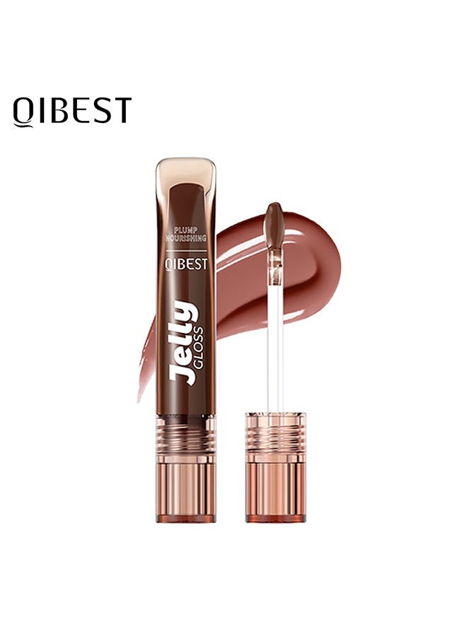 QiBest Colored lip oil 3g Hydrating and moisturizing light and shiny nourishing liquid lip balm lip gloss moisturizing lip cream 05# - Image 1